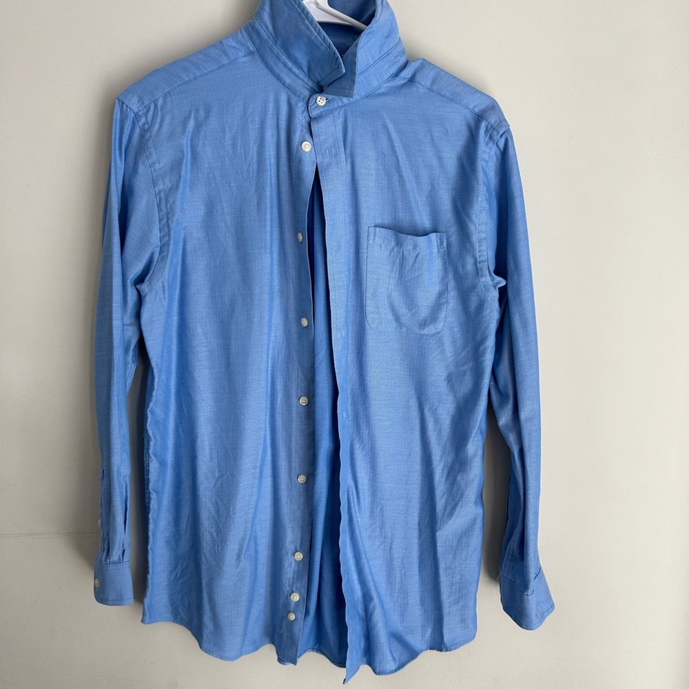 Husky boys size 16 Cat & Jack Blue Button Down Shirt